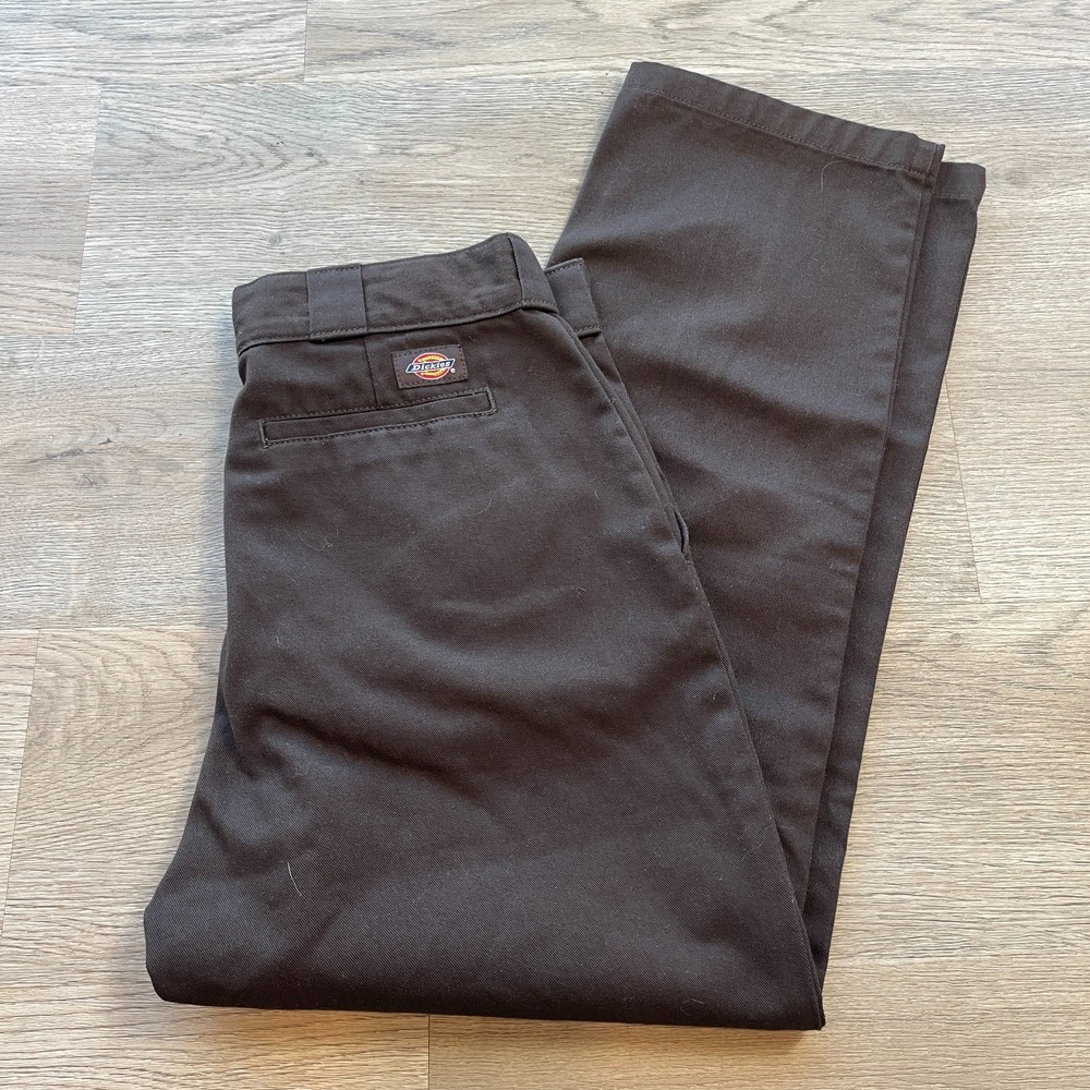 Dickies Mens 874 Original Fit Work Pants Dark Brown Chino Trousers